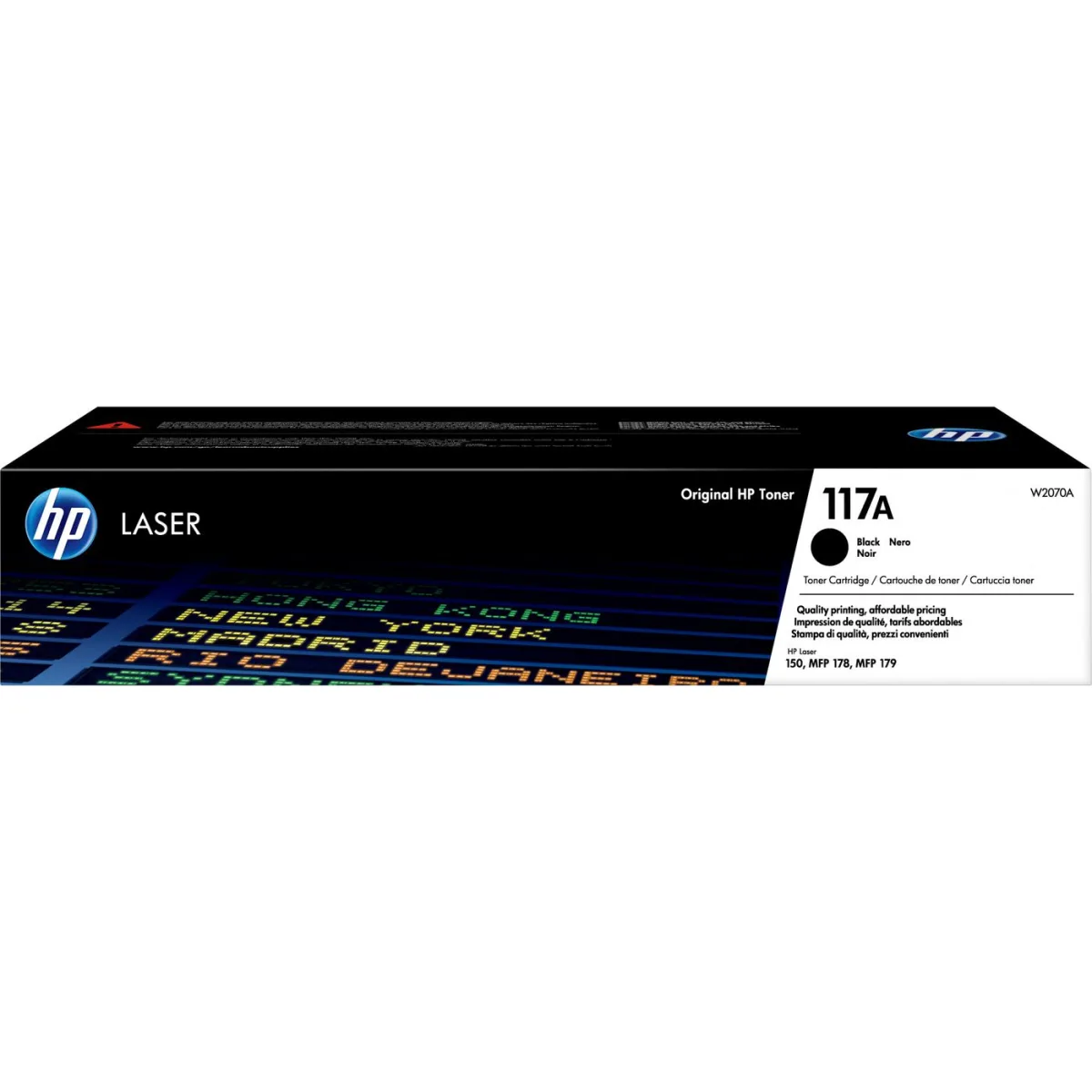 HP W2070A Cartus toner standard No. 117A negru, 1k