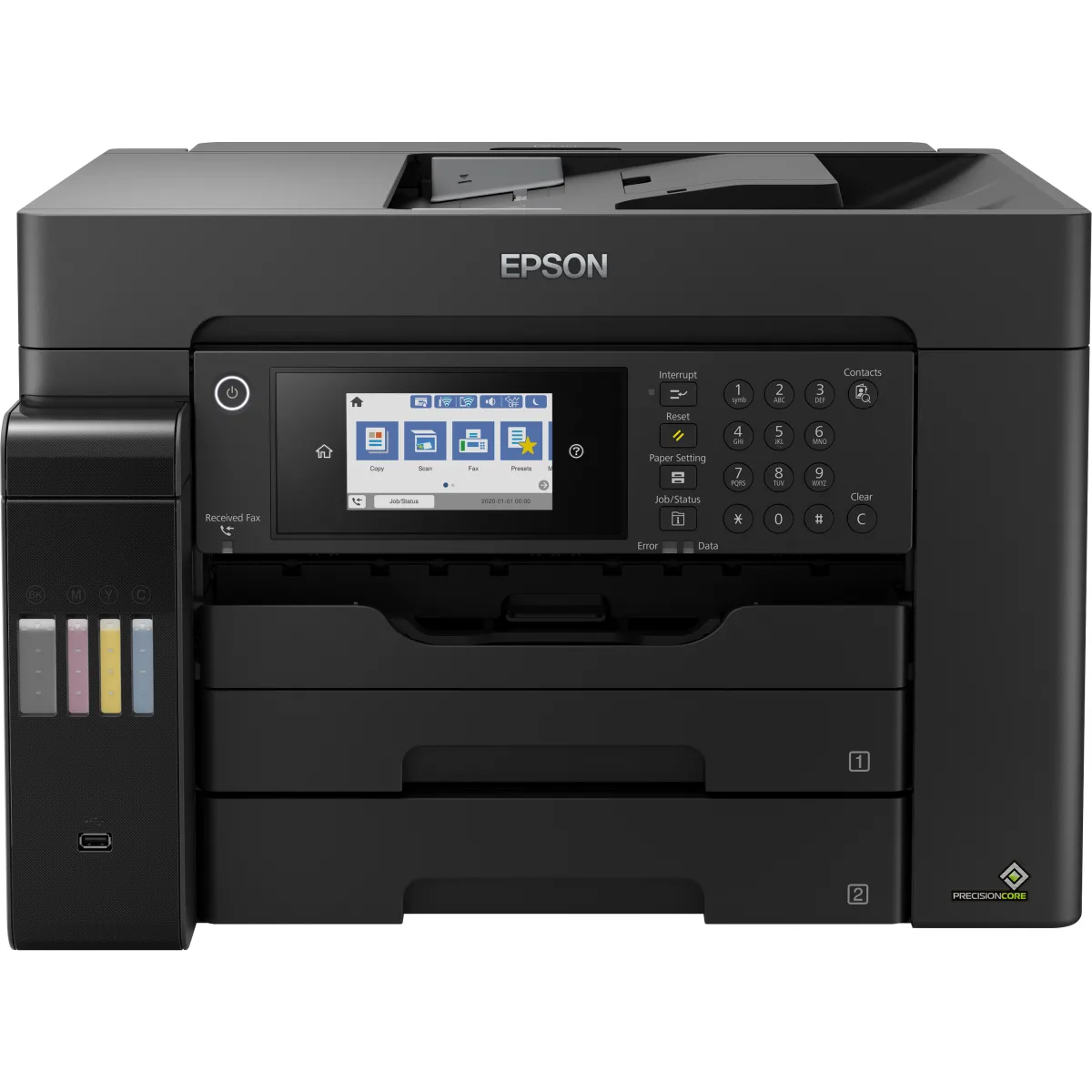 Epson EcoTank L15160 multifunctional CISS A3+ fax C11CH71402 angle