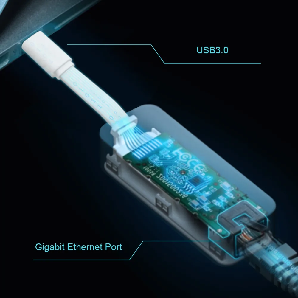 TP-Link Adaptor retea extern USB-C la port RJ-45 1000 Mbps lifestyle