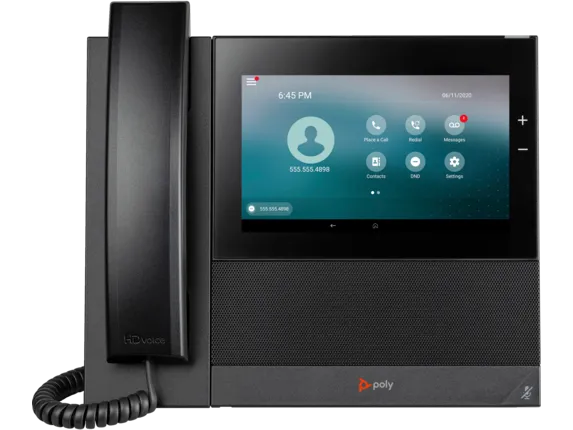HP Poly CCX 600 Business Media Phone with Open SIP and PoE-enabled
