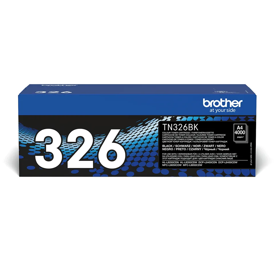 Brother Toner negru TN-326BK, 4000 pagini, pentru HL-L8250CDN 