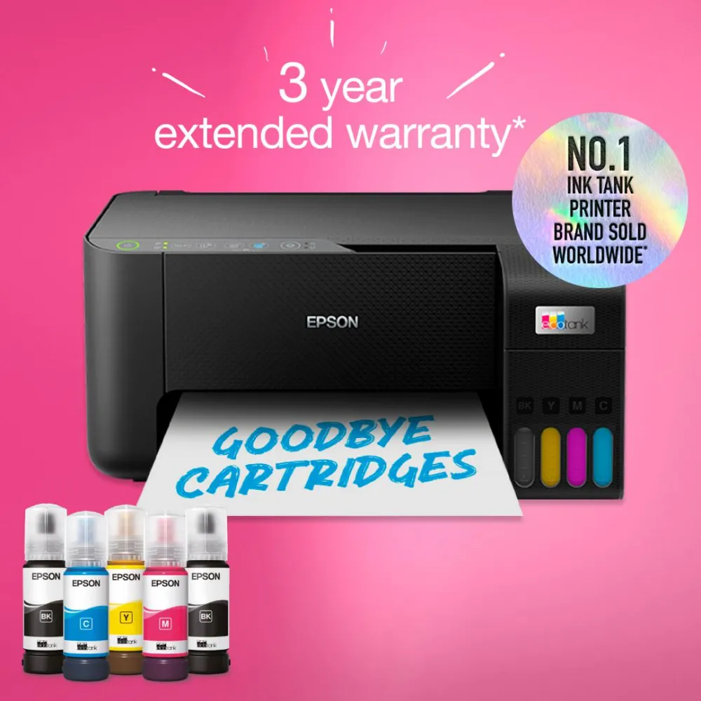 Multifunctional inkjet color Epson EcoTank CISS L3270 A4 printare copiere scan 