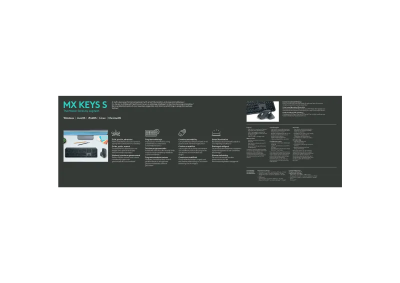 Logitech MX Keys S US International, Graphite 