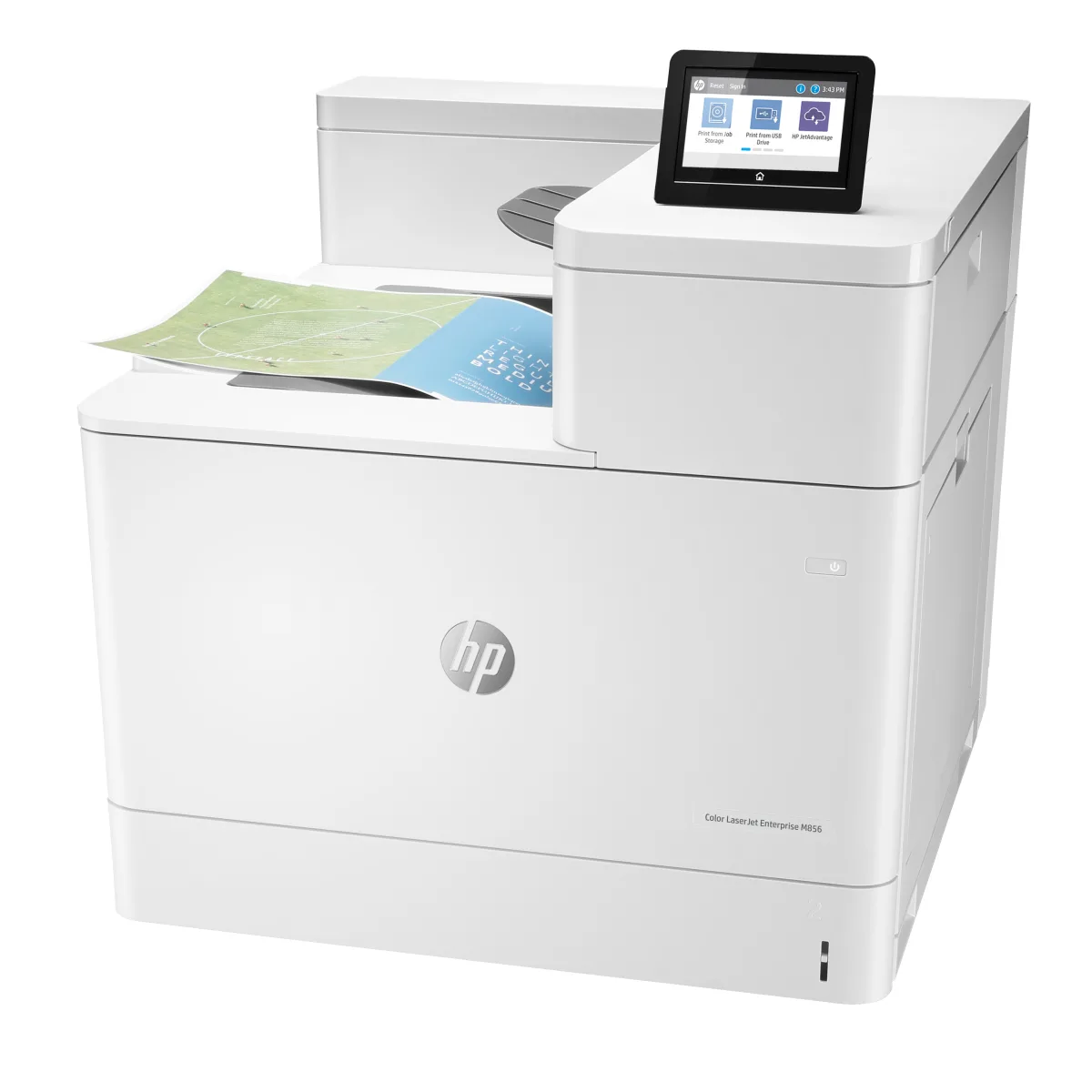 HP Color LaserJet Enterprise M856dn imprimanta A3 56 ppm (T3U51A) angle