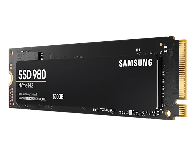 Samsung 980 SSD 500GB NVMe M.2 2280 PCI-E, R/W speed:3100/2600 MB/s 