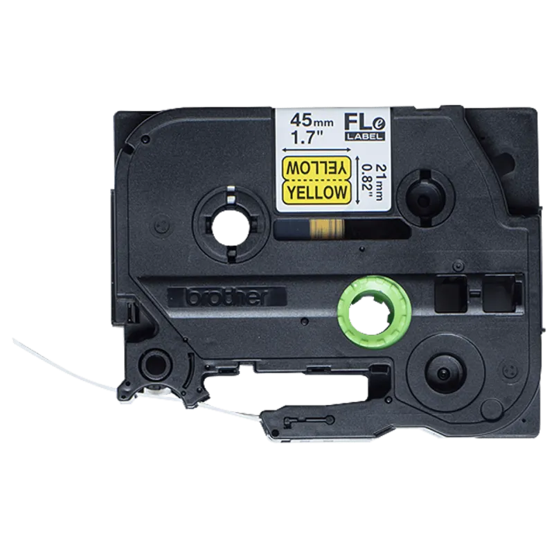 Brother Etichete cabluri FLE-6511 45x21mm negru pe galben 