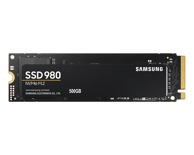 Samsung 980 SSD 500GB NVMe M.2 2280 PCI-E, R/W speed:3100/2600 MB/s