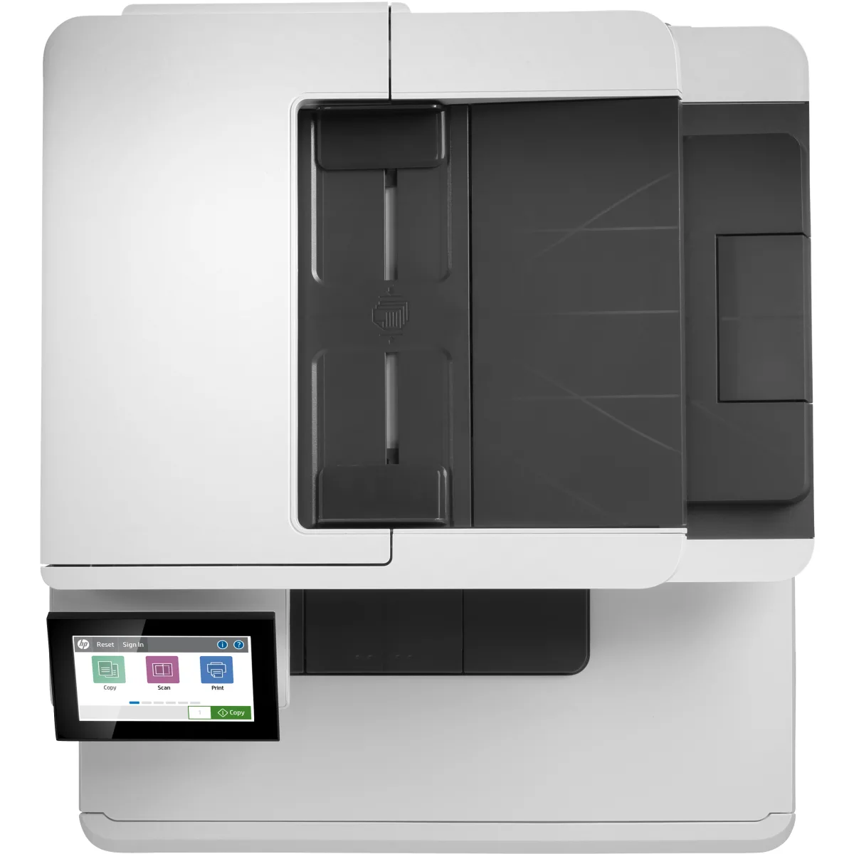 HP Color LaserJet Enterprise MFP M480f multifunctional color fax angle