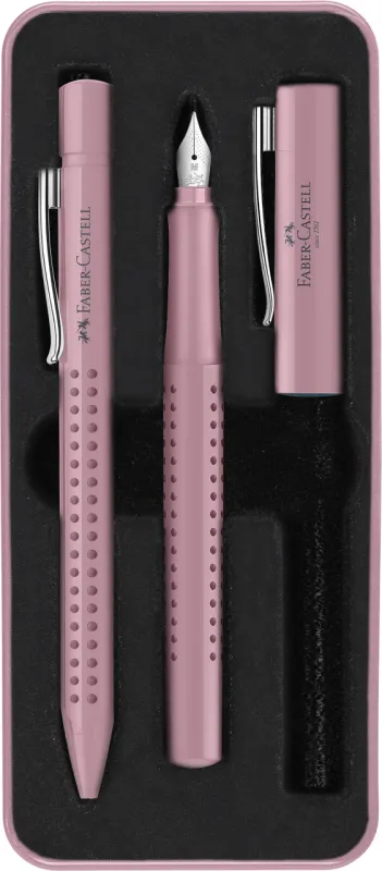 Faber-Castell Set Grip 2011 stilou + pix culoare rose
