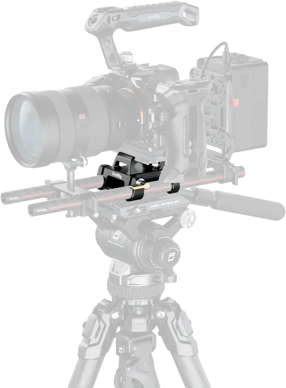 SmallRig 5365 Arca Swiss Type Mount Plate Kit with 15mm Dual Rod Clamp 