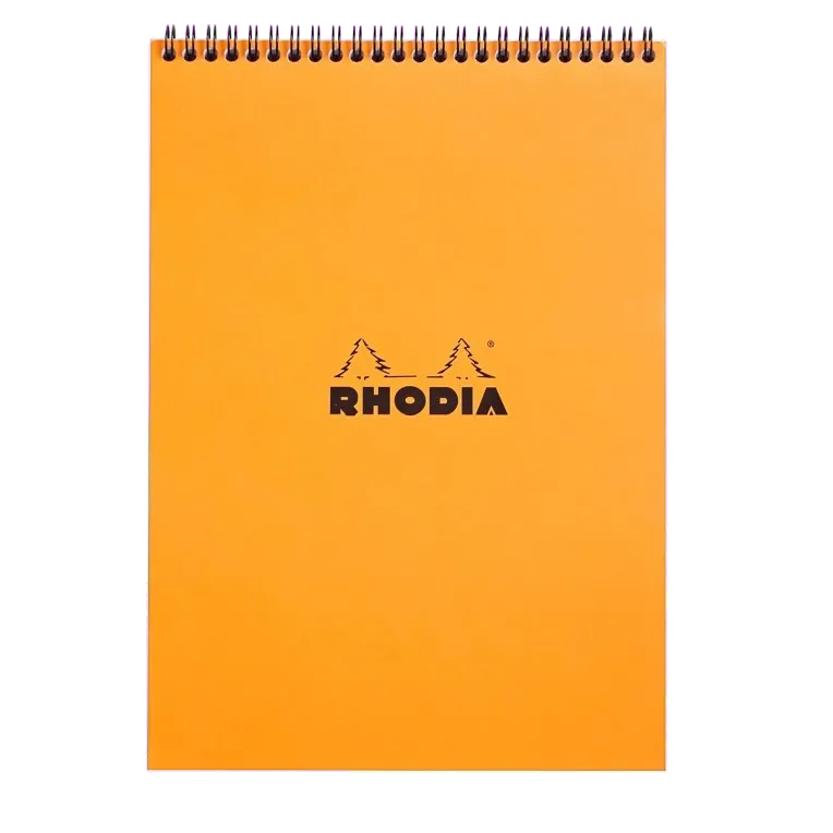 Rhodia Bloc notes Classic Orange A4 dictando, spira, 80 file