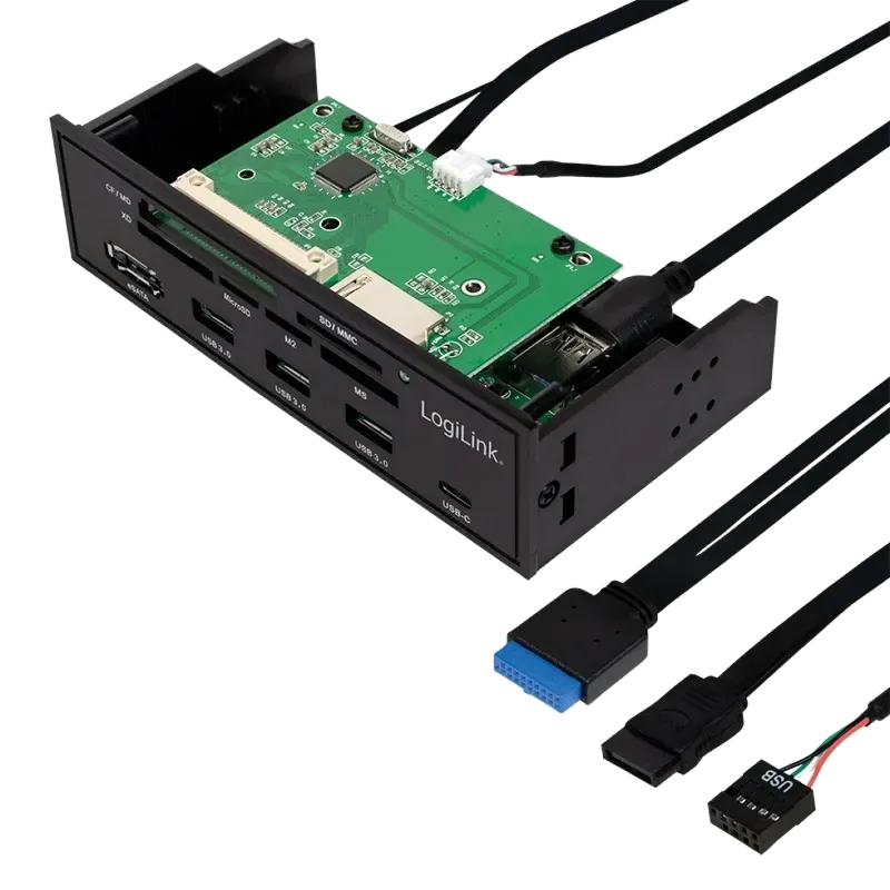 HUB intern LOGILINK, USB 3.0 x 3, USB Type C, conectare prin USB 2