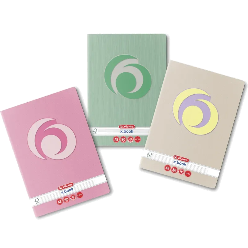 Herlitz Caiet A5 80 file dictando Rainbow