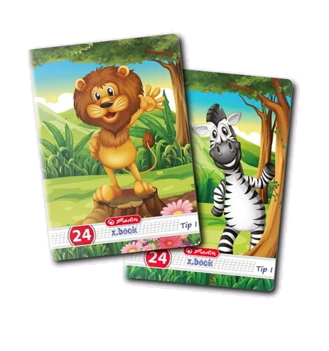 Herlitz Caiet A5 TIP I 24 file Cute Animals