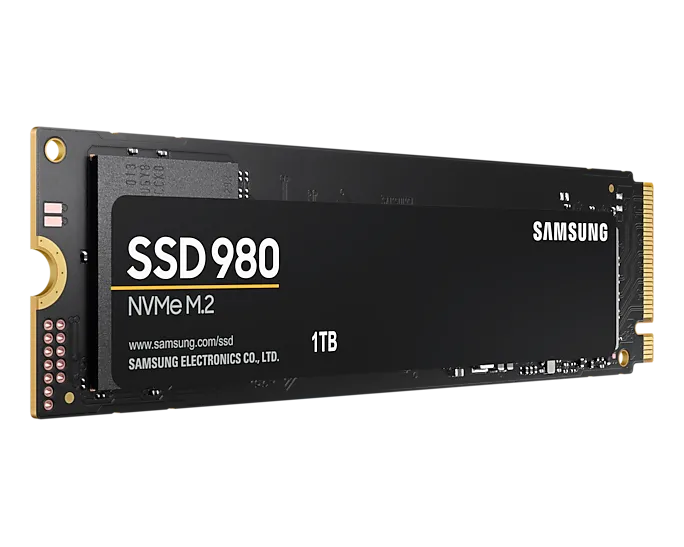 Samsung 980 SSD 1TB NVMe M.2 2280 PCI-E, R/W speed:3500/3000 MB/s 