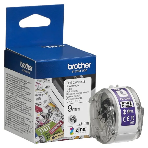 Brother Banda continua color CZ-1001 9mm 5m hartie alba