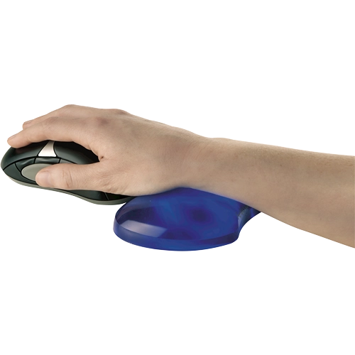 Fellowes Crystal Gel Flex Rest Blue - suport incheietura din gel, ergonomic 