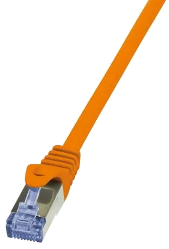 PATCH CORD S/FTP LOGILINK Cat6a, LSZH, cupru, 7.5 m, portocaliu, AWG26, dublu ecranat "CQ3088S"