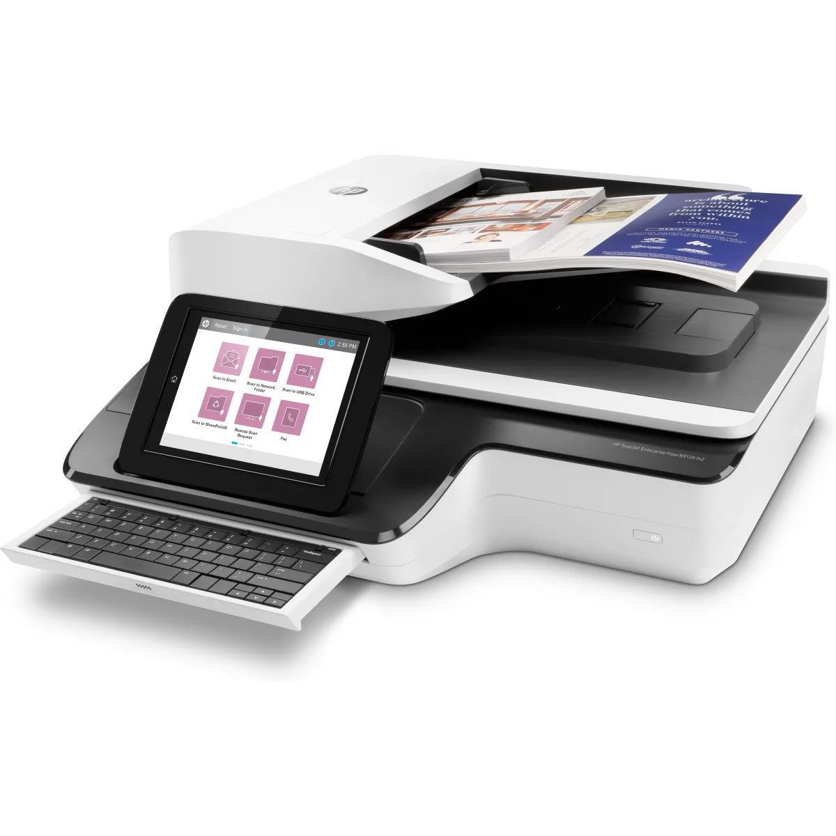 HP ScanJet Enterprise Flow N9120 fn2 scanner A3 angle