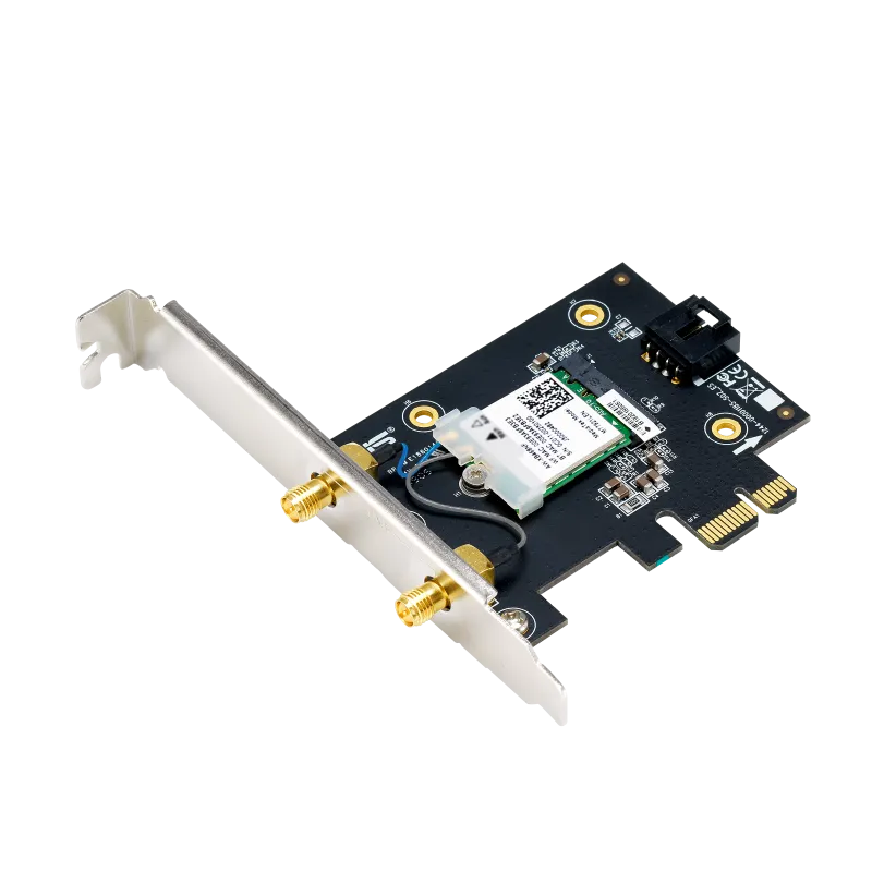 Asus BE6500 adaptor wireless PCIe WiFi 7 Tri Band 