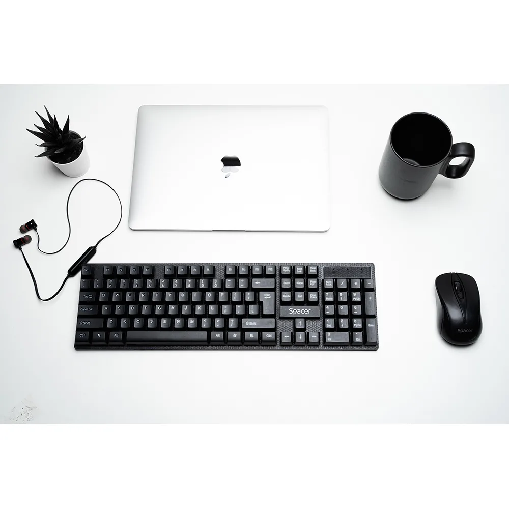 Spacer Kit tastatura wireless + mouse wireless, black 