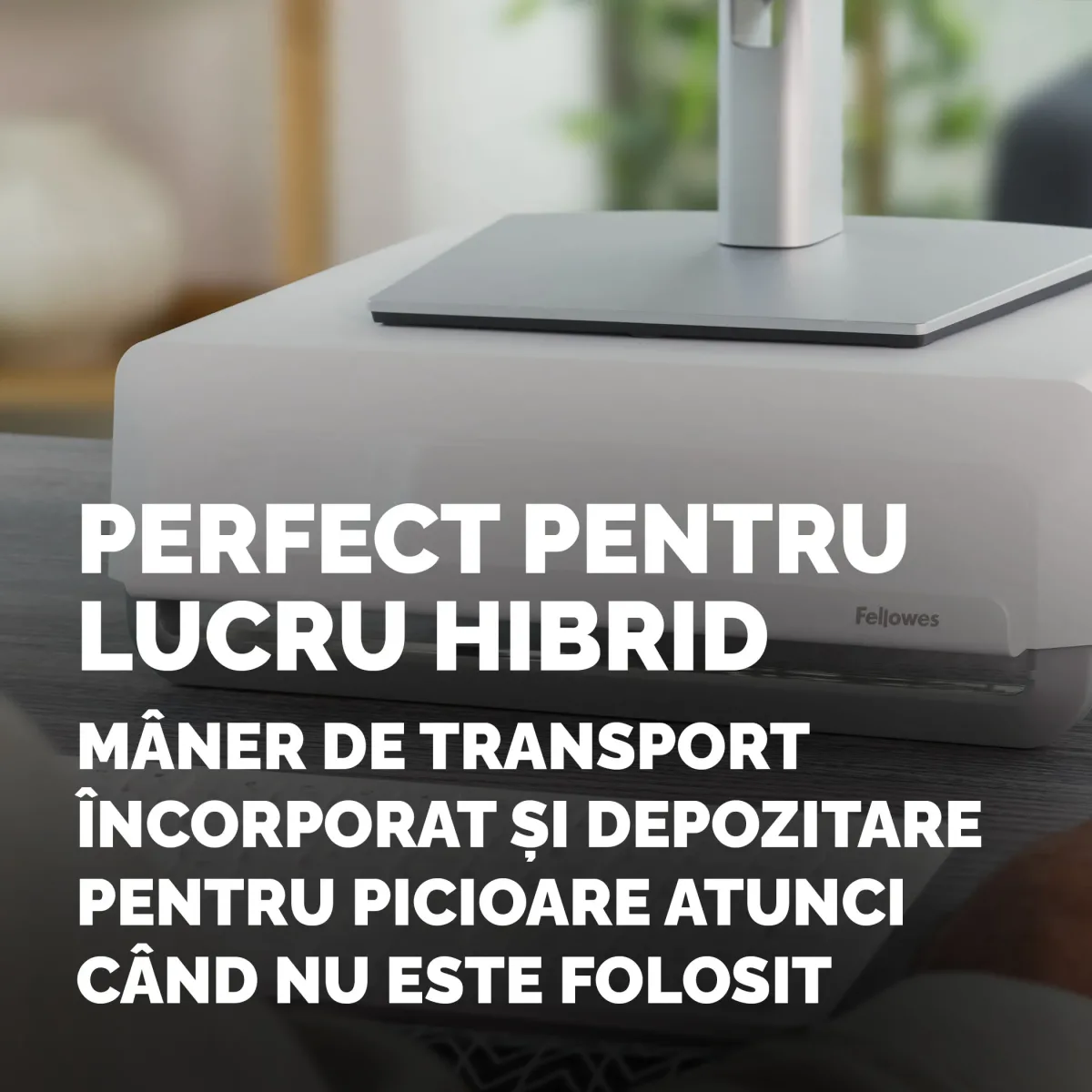Fellowes Breyta suport pentru monitor reglabil pe inaltime suporta 15Kg alb 