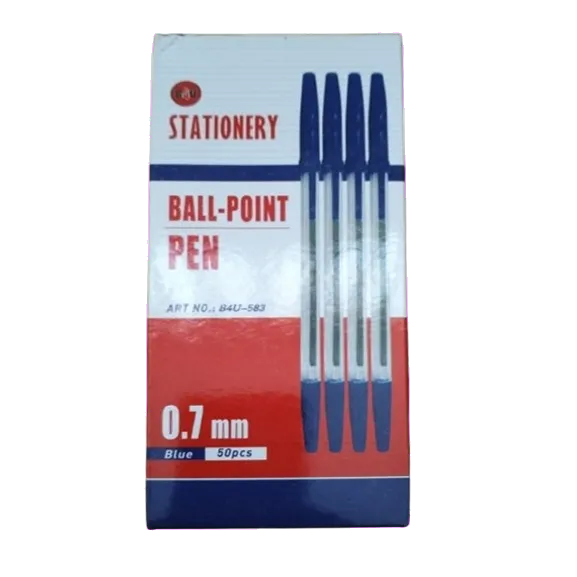 Office Pix de unica folosinta albastru 0.7 mm corp transparent 50 buc 