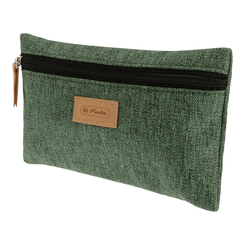 Herlitz Penar etui plat Greenline, verde