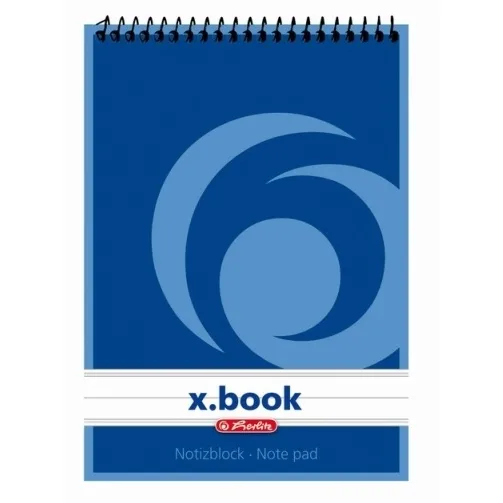 Herlitz Bloc notes A6 dictando 50 file spirala X.Book
