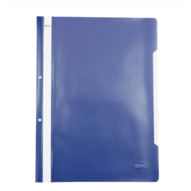 Noki Set 50 dosare plastic PP A4 cu sina bleumarin