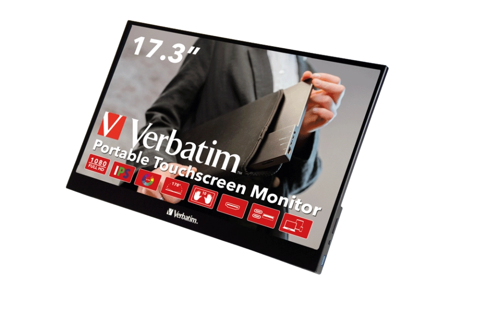 Verbatim PMT-17 monitor portabil touchscreen 17.3 inch IPS FHD 