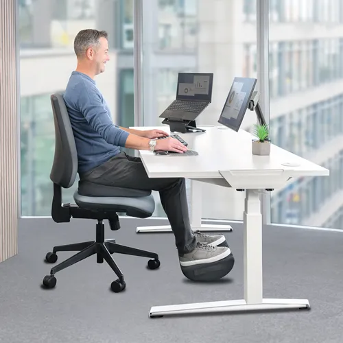 Fellowes Perna sezut ergonomica wedge coccis negru 