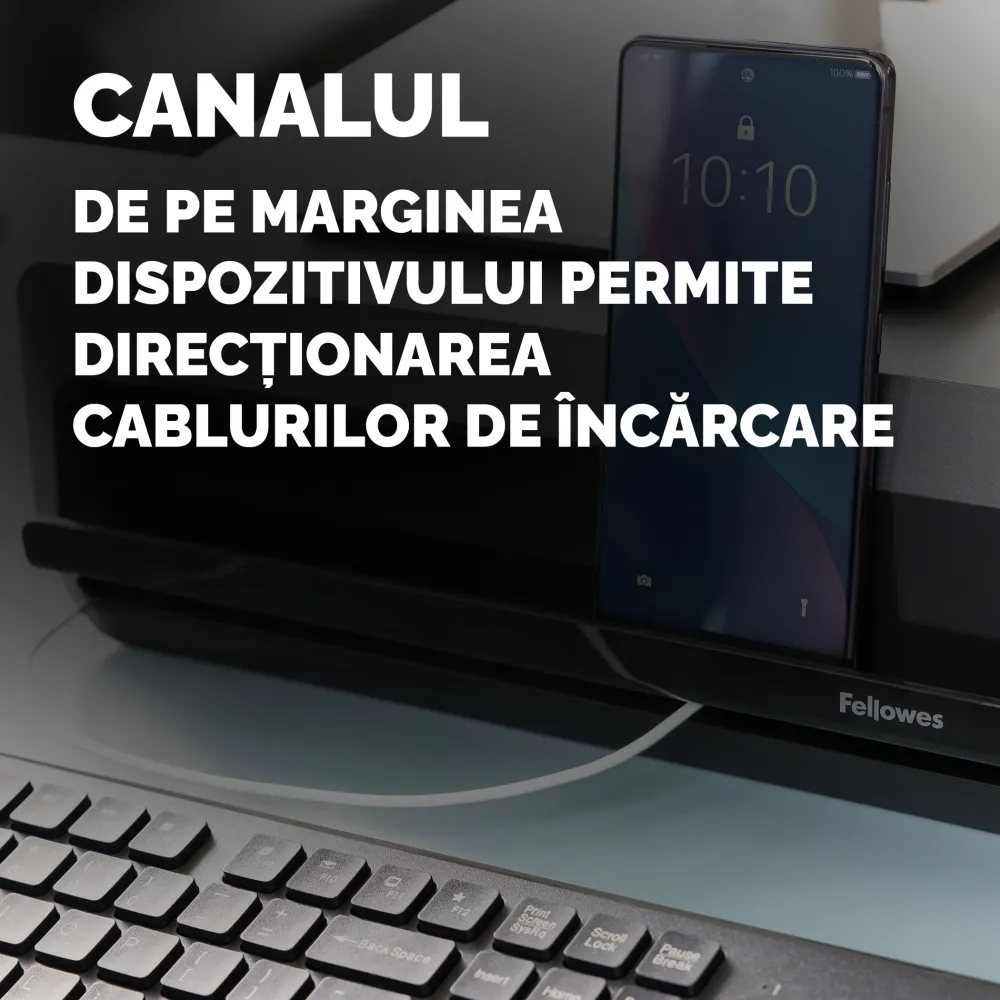 Fellowes Breyta suport pentru monitor reglabil pe inaltime suporta 15Kg negru 