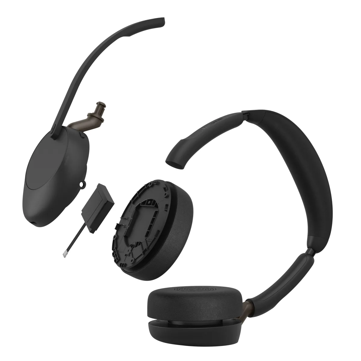 Jabra Casti Evolve3 65 UC stereo USB-C Link 390c, stand incarcare 