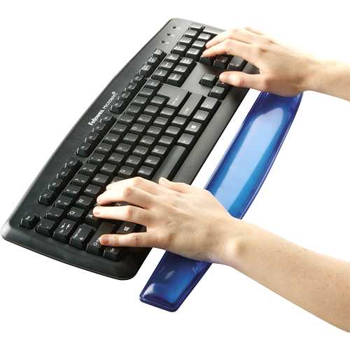 Fellowes Crystal keyboard wrist rest - suport incheietura ALBASTRU 