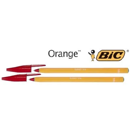 Pix BIC ORANGE ROSU, varf fin
