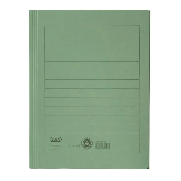 Elba Dosar plic A4 Blue Line Premium verde 250g/mp