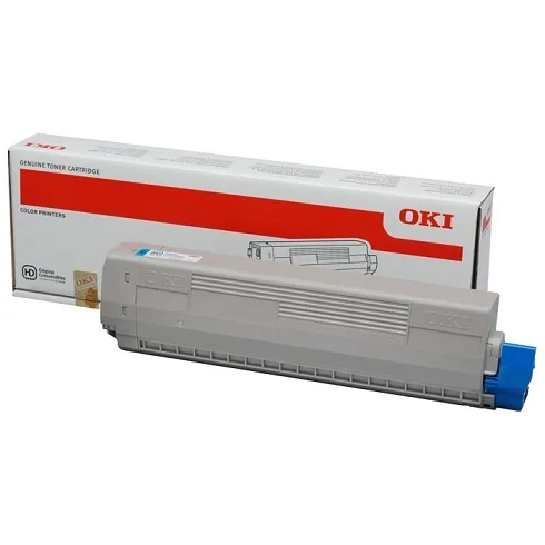 44844615 Toner ORIGINAL cyan pentru OKI C822, 7300 pag