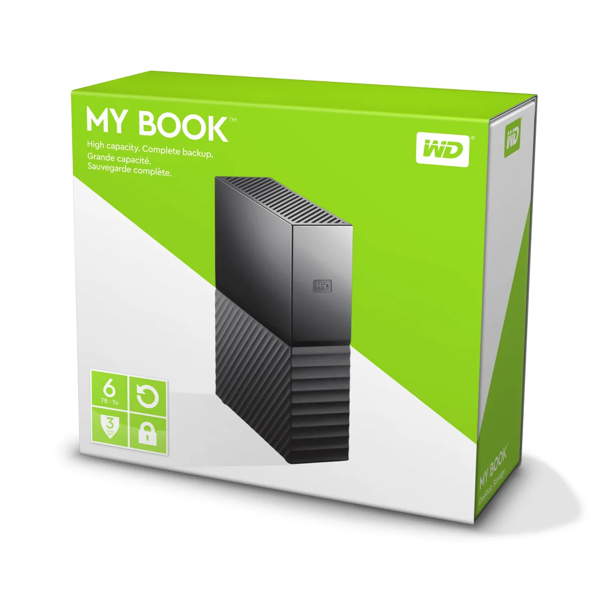 Western Digital My Book HDD extern 6TB 3.5inch USB 3.0 backup software negru 