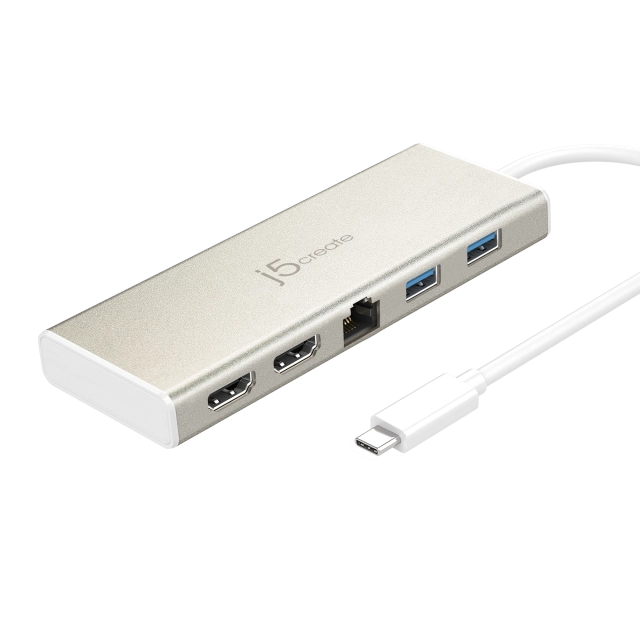 j5create JCD381-N Mini dock USB-C, Dual HDMI