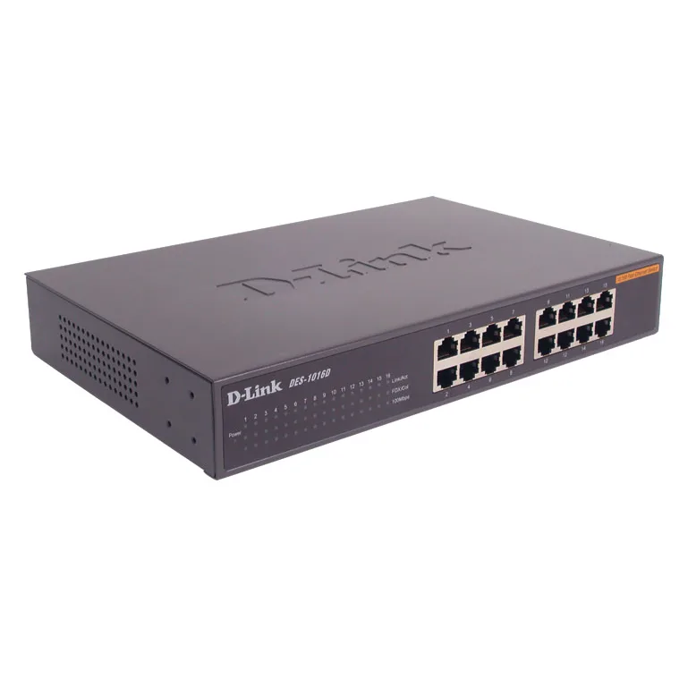 D-Link Unmanaged Switch, 16-port, 10Base-T/100Base-TX
