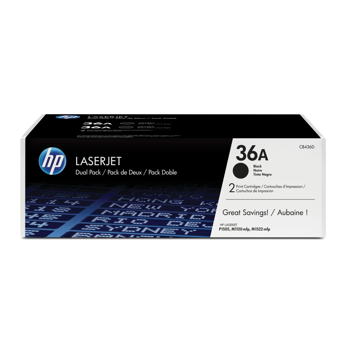 HP CB436AD Set 2 cartuse toner No. 36A CB436A, 2x2k