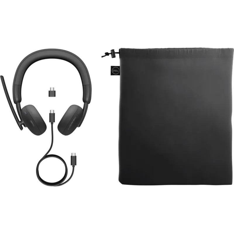 Dell Casca WL3024 fara fir, Binaural, On-Ear, conectare USB-C via dongle 