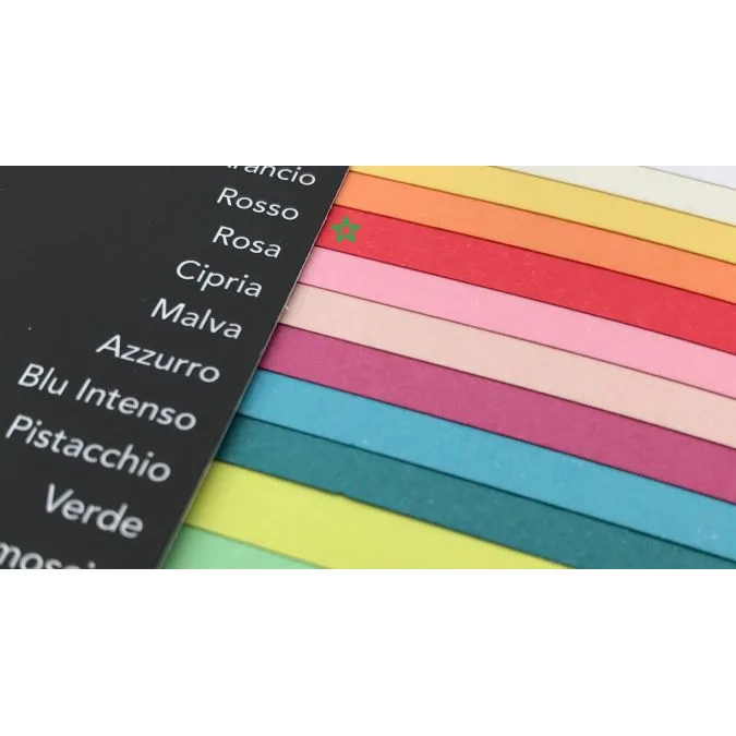 Fedrigoni Carton color A4 225g/mp rosu Woodstock, 100 coli