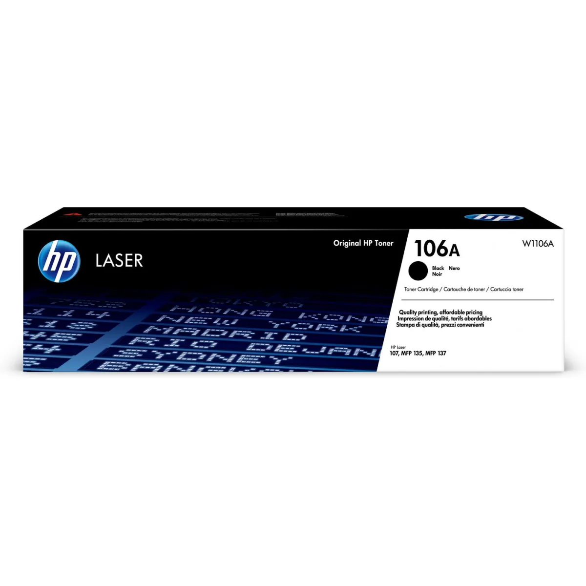 HP W1106A Cartus toner standard No.106A negru, 1k