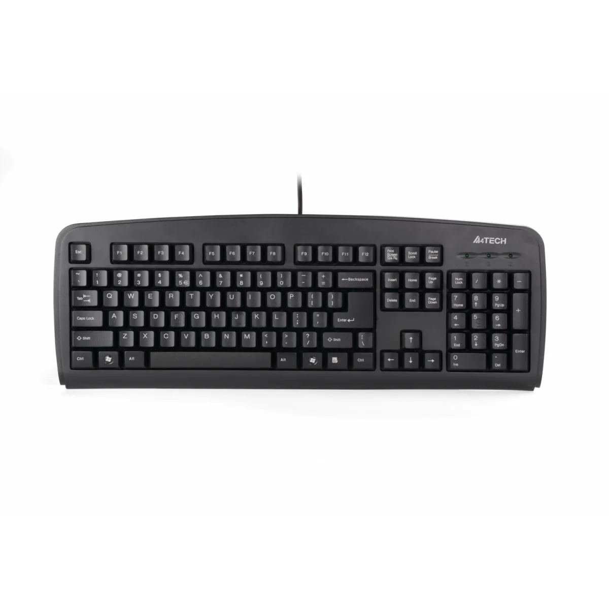 A4Tech KB-720 tastatura cu fir USB-A 104 taste layout EN lungime cablu 1.5m