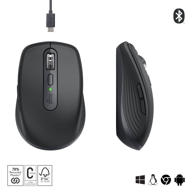 Logitech MX Anywhere 3S 8000 DPI, Graphite 