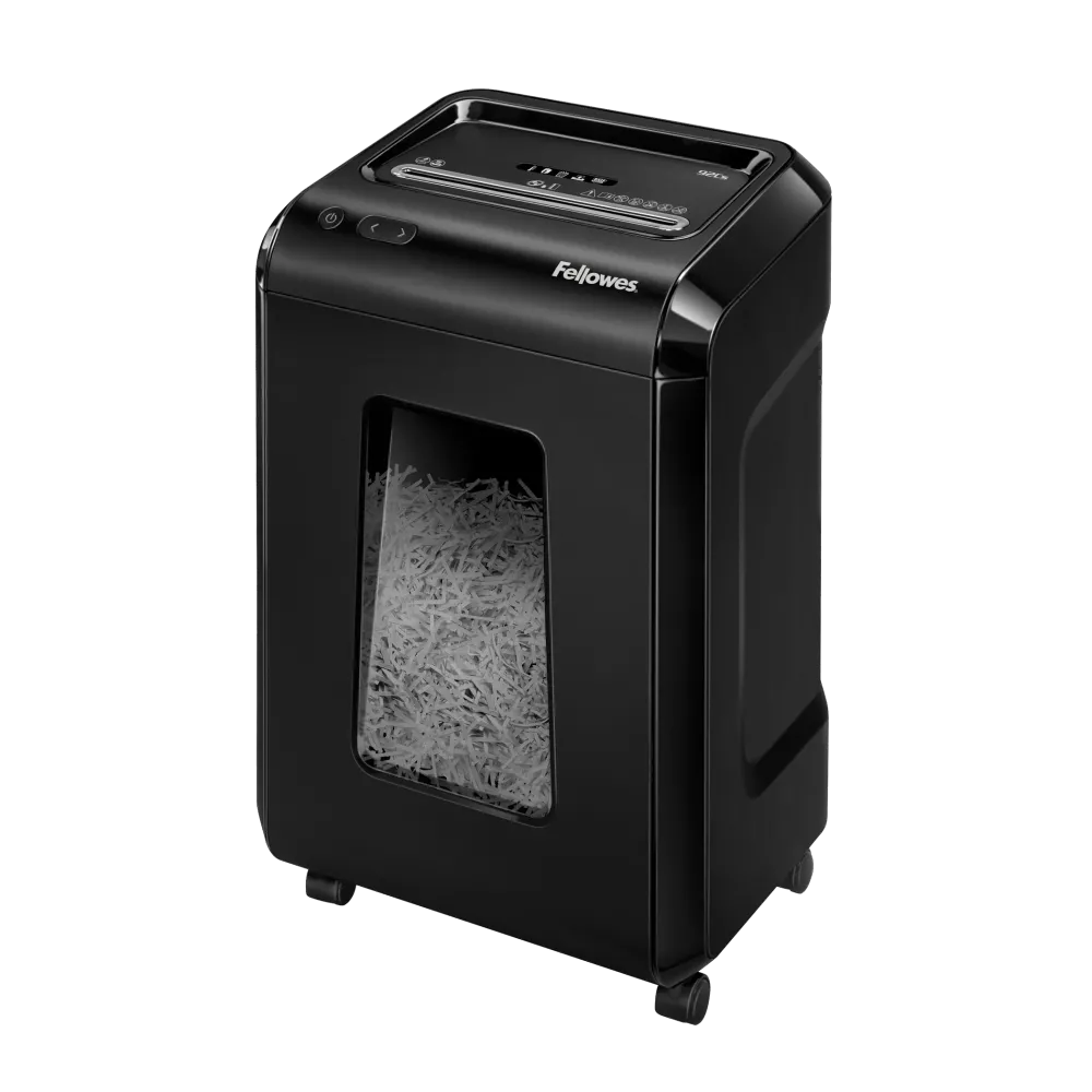 Fellowes Distrugator documente 92Cs, 18 coli, particule 4x38 mm, P-4, CD/DVD, cos 25L