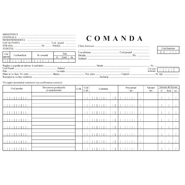 Office Formular comanda A4 100file FV