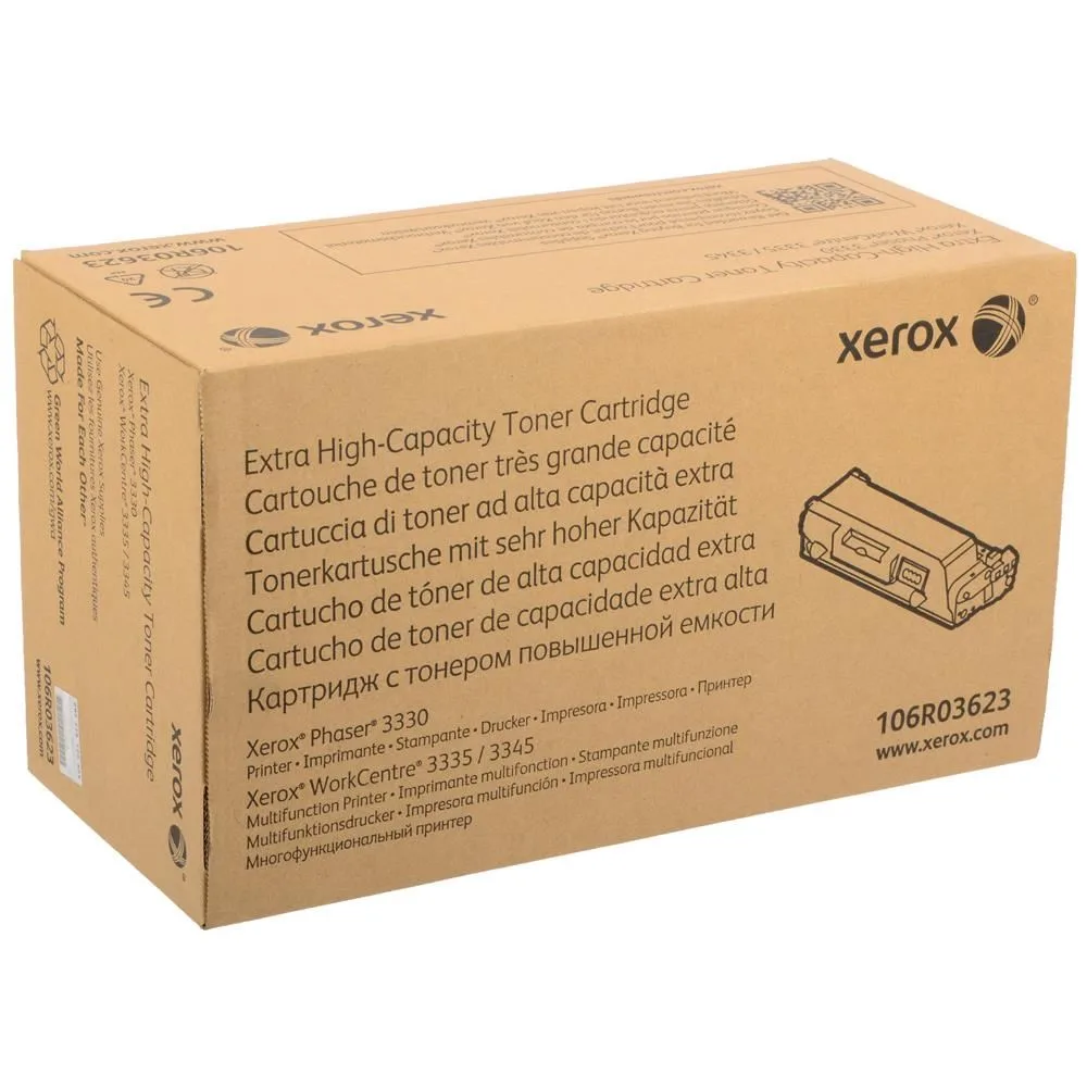 Xerox 106R03623 Cartus toner negru ORIGINAL Extra High Capacity, 15.000 pag la 5% 